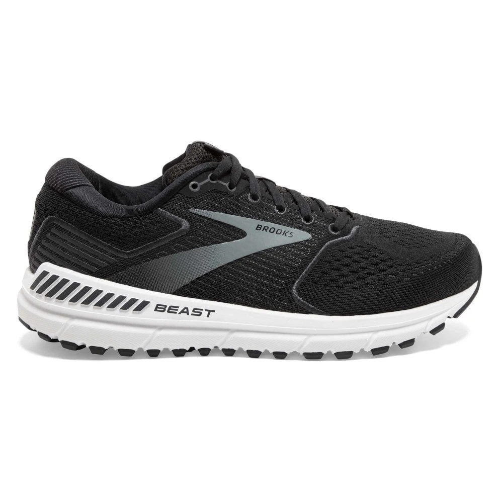 BROOKS Beast 20 Wide 2E Mens Running Shoes Black/Ebony/Grey 3 BROOKS Beast 20 Wide 2E Mens Running Shoes Black/Ebony/Grey