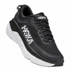 Hoka Bondi 7 Wide 2E Mens Road Running Shoes Black/White -Cheap Northernrunner Shop bondi 7 wide 2e mens road running shoes black white p7678 30322 image
