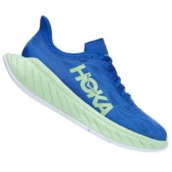 Hoka Carbon X 2 Mens Road Running Shoes Dazzling Blue/Green Ash