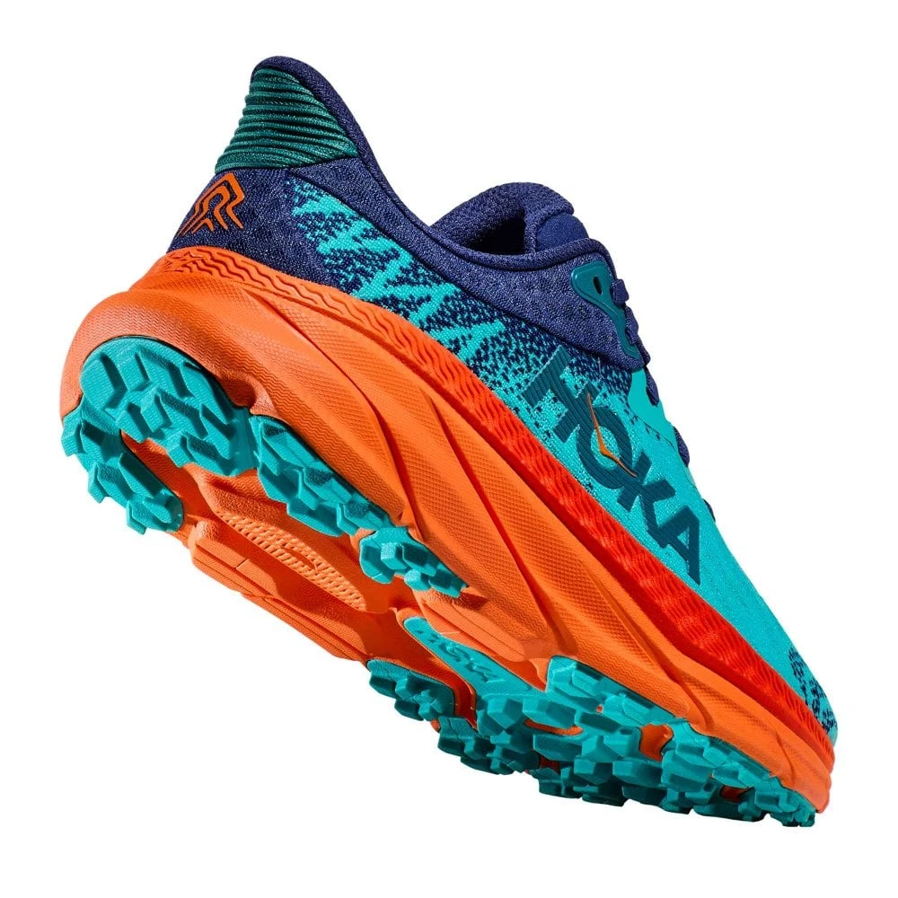Hoka Challenger 7 Wide 2E Mens Trail Running Shoes Ceramic/Vibrant Orange 4 Hoka Challenger 7 Wide 2E Mens Trail Running Shoes Ceramic/Vibrant Orange - Image 2