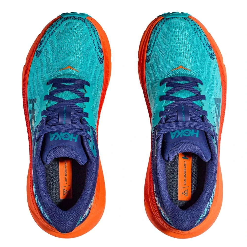 Hoka Challenger 7 Wide 2E Mens Trail Running Shoes Ceramic/Vibrant Orange 5 Hoka Challenger 7 Wide 2E Mens Trail Running Shoes Ceramic/Vibrant Orange - Image 3