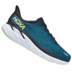Hoka Clifton 8 Mens Road Running Shoes Blue Coral/Butterfly