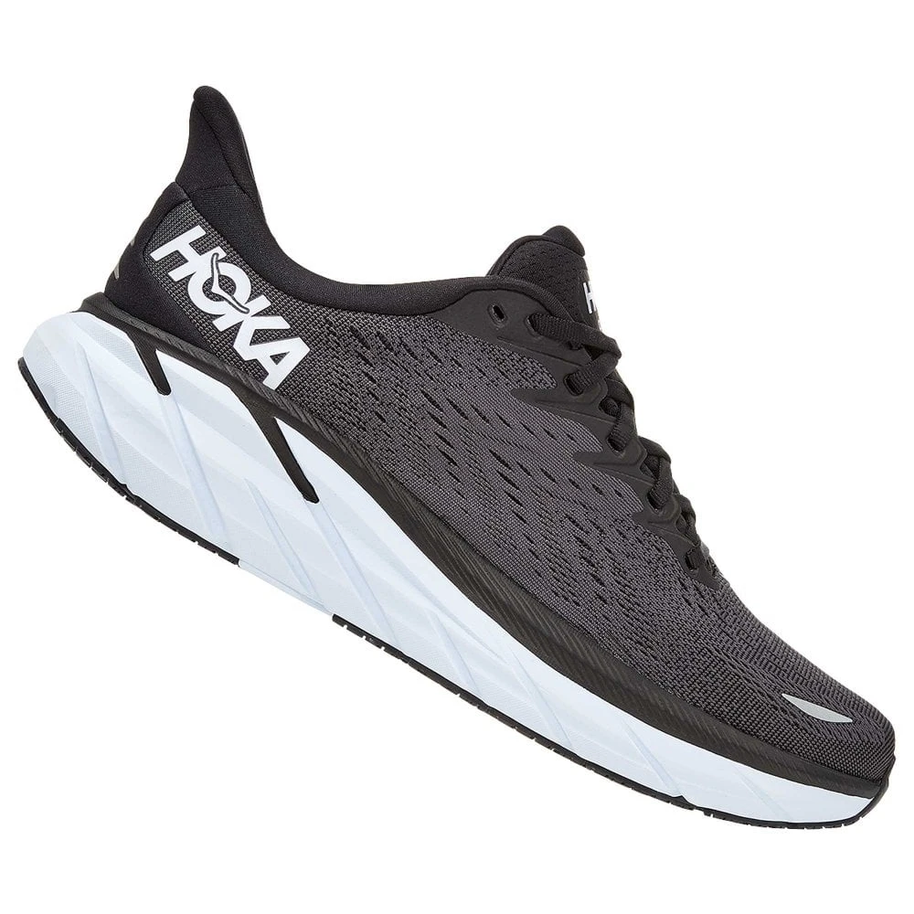 Hoka Clifton 8 Mens Running Shoes Black/White 3 Hoka Clifton 8 Mens Running Shoes Black/White