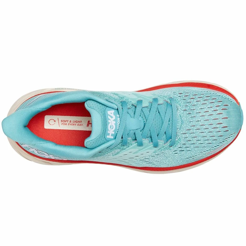 Hoka Clifton 8 Womens Road Running Shoes Aquarelle/Eggshell Blue 4 Hoka Clifton 8 Womens Road Running Shoes Aquarelle/Eggshell Blue - Image 2