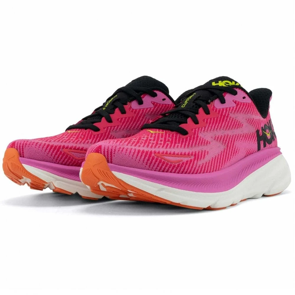 Hoka Clifton 9 Womens Running Shoes Raspberry/Strawberry 5 Hoka Clifton 9 Womens Running Shoes Raspberry/Strawberry - Image 3