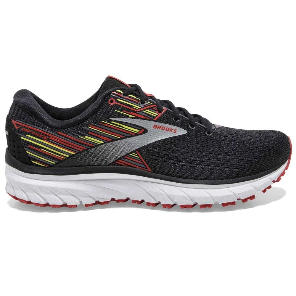 BROOKS Defyance 12 Mens Running Shoes Black/Red/Yellow 3 BROOKS Defyance 12 Mens Running Shoes Black/Red/Yellow