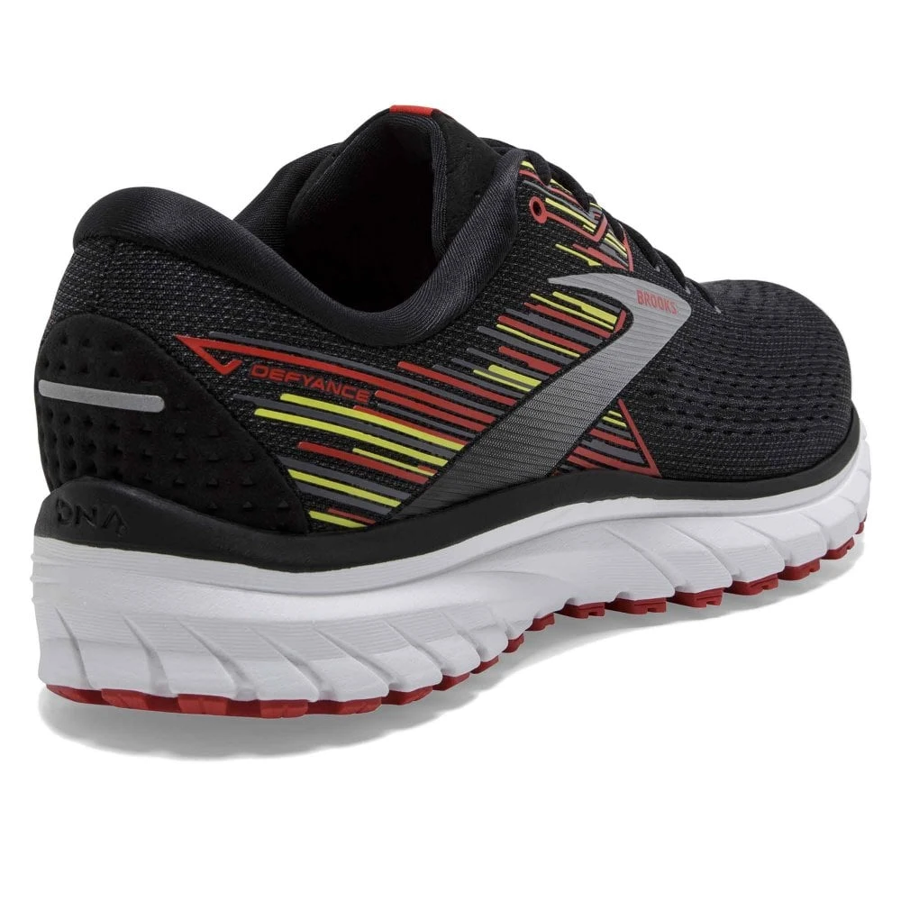 BROOKS Defyance 12 Mens Running Shoes Black/Red/Yellow 4 BROOKS Defyance 12 Mens Running Shoes Black/Red/Yellow - Image 2