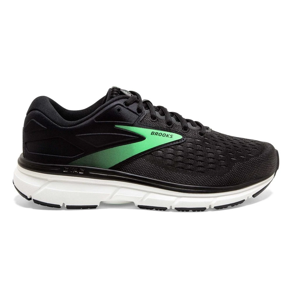 BROOKS Dyad 11 Wide D Womens Running Shoes Black/Ebony/Green 3 BROOKS Dyad 11 Wide D Womens Running Shoes Black/Ebony/Green