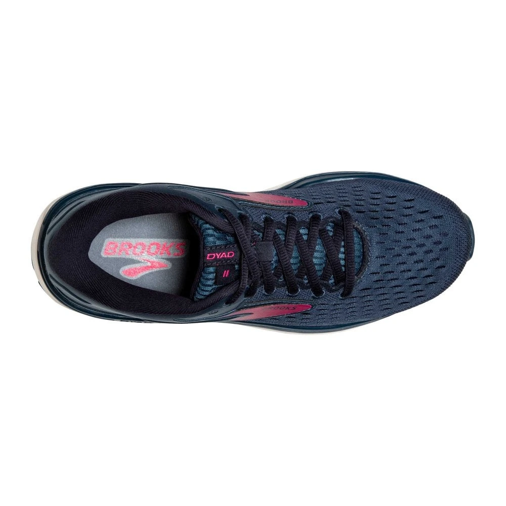 BROOKS Dyad 11 Womens Running Shoes Blue/Navy/Beetroot 4 BROOKS Dyad 11 Womens Running Shoes Blue/Navy/Beetroot - Image 2