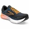 BROOKS Glycerin 20 Wide 2E Mens Running Shoes Black/Classic Blue/Orange -Cheap Northernrunner Shop glycerin 20 wide 2e mens running shoes black classic blue orange p8163 32306 image