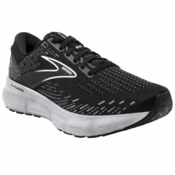 BROOKS Glycerin 20 Wide Womens Running Shoes Black/White/Alloy