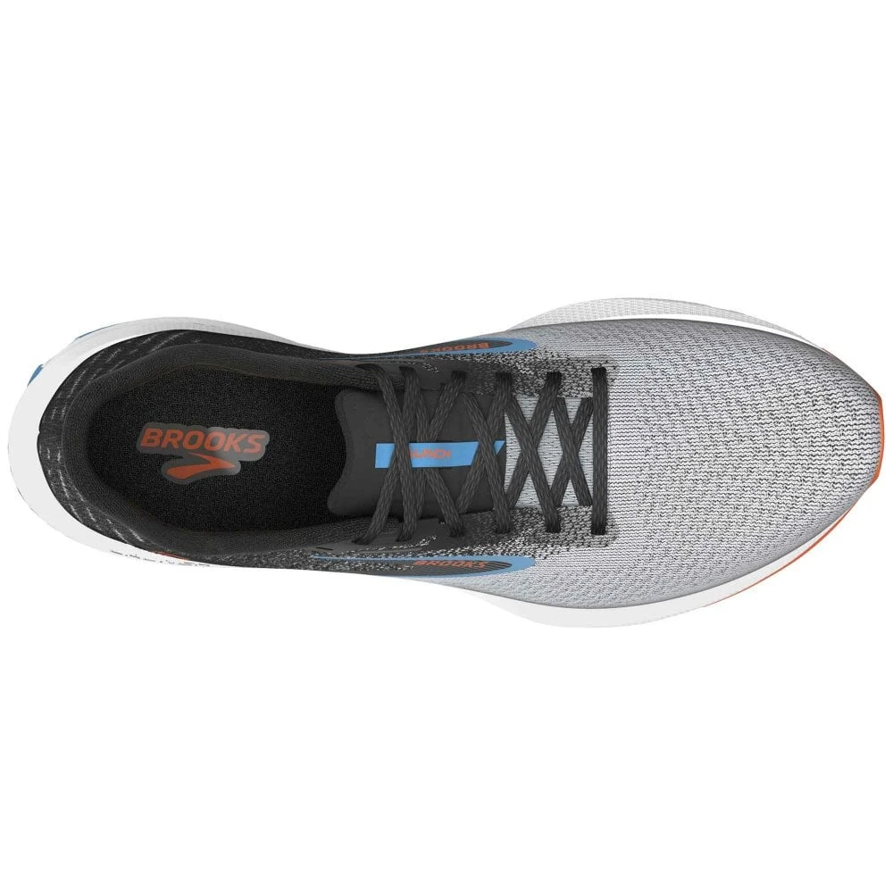 BROOKS Launch 10 Mens Running Shoes Black/Grey/Orange Clown Fish 5 BROOKS Launch 10 Mens Running Shoes Black/Grey/Orange Clown Fish - Image 3