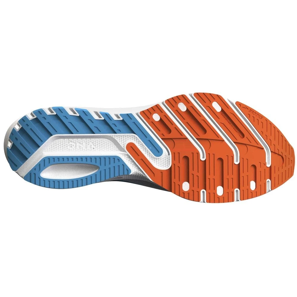 BROOKS Launch 10 Mens Running Shoes Black/Grey/Orange Clown Fish 6 BROOKS Launch 10 Mens Running Shoes Black/Grey/Orange Clown Fish - Image 4