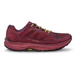 Topo Athletic MTN Racer Womens Trail Running Shoes Berry/Gold -Cheap Northernrunner Shop mtn racer womens cushioned low drop foot shape trail running shoes berry gold p5243 19688 image