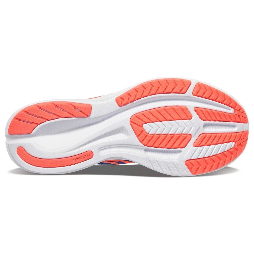 Saucony Ride 15 Womens Road Running Shoes Blue Raz/Zest 5 Saucony Ride 15 Womens Road Running Shoes Blue Raz/Zest - Image 3