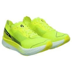 Scott Speed Carbon RC Mens Road Running Shoes Yellow/White -Cheap Northernrunner Shop speed carbon rc mens road running shoes yellow white p6571 31050 image