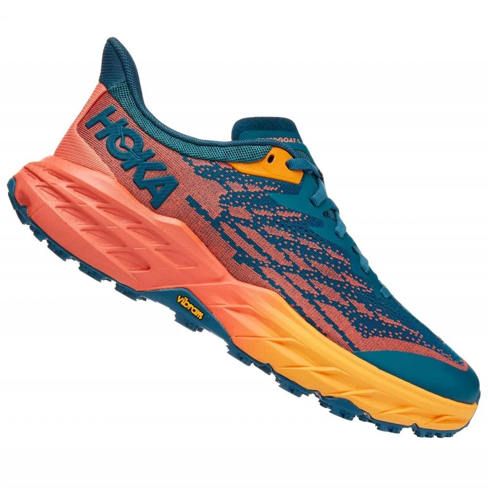 Hoka Speedgoat 5 Wide D Womens Trail Running Shoes Blue Coral/Camellia 3 Hoka Speedgoat 5 Wide D Womens Trail Running Shoes Blue Coral/Camellia