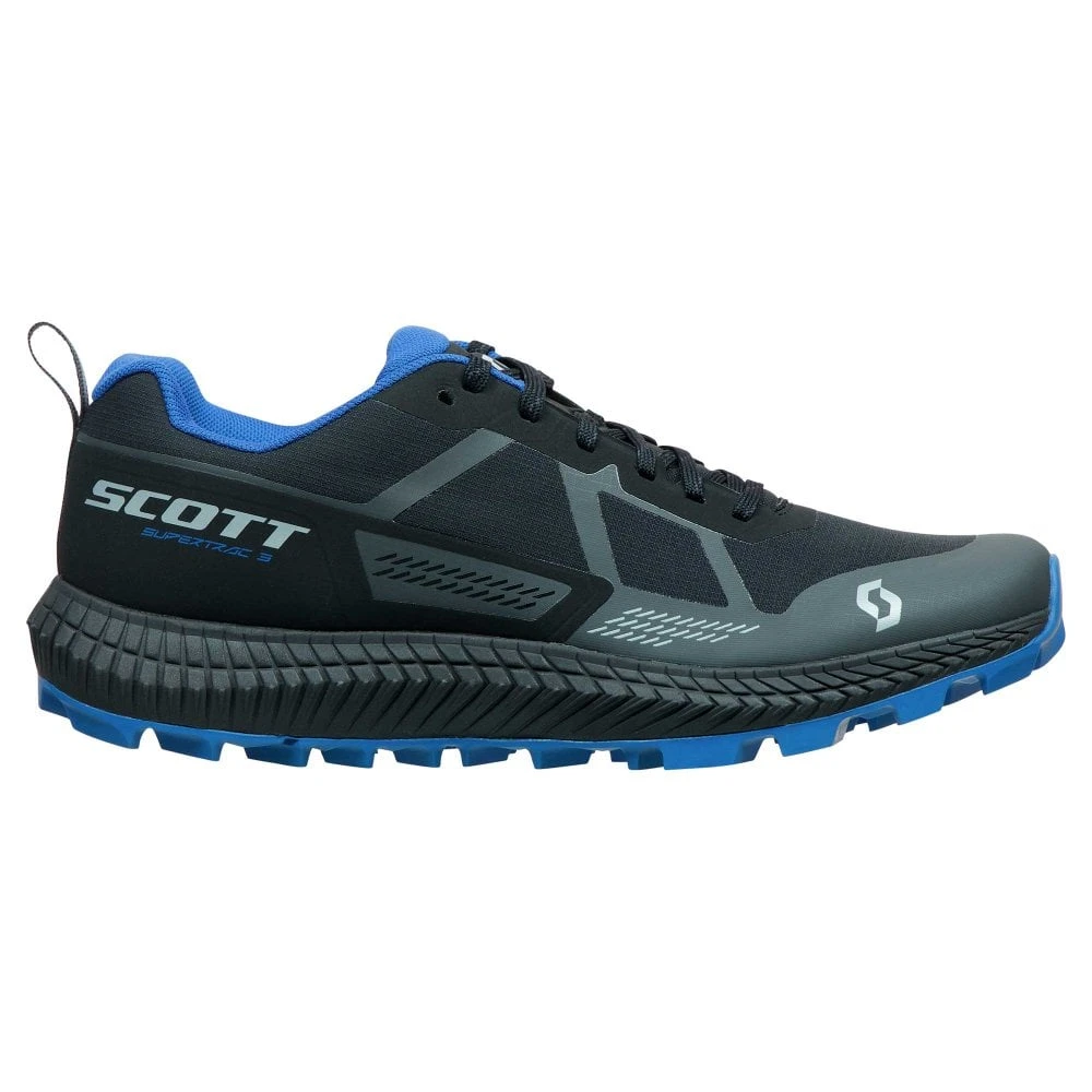 Scott Supertrac 3 Mens Trail Running Shoes Black/Storm Blue 3 Scott Supertrac 3 Mens Trail Running Shoes Black/Storm Blue
